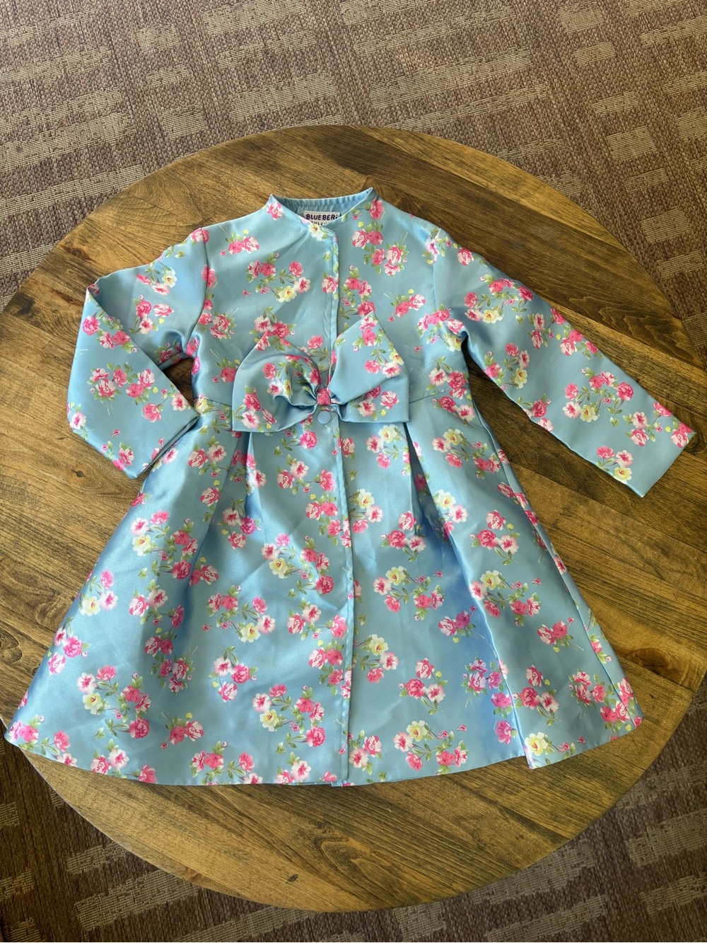 Girls Dressy Bluberi Boulevard Floral Coat
